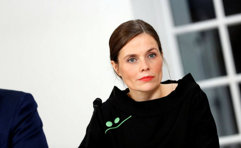 Prime Minister Katrin Jakobsdottir shrugs off