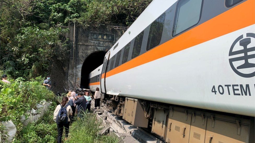 Fear of dozens of death after train derails within the tunnel: Taiwan