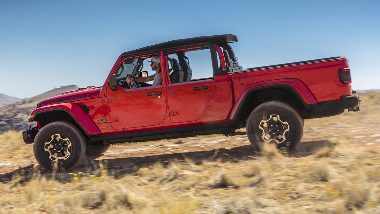 The Jeep Gladiator pickup’s doors are getting chopped in half of … and that’s a factual advise
