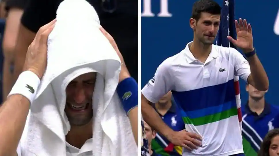 Novak Djokovic cries, breaks racquet for the length of US Begin final defeat to Daniil Medvedev – WATCH