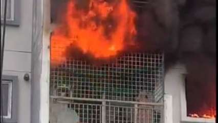 Fire engulfs Bengaluru lady and mother, horrifying video surfaces