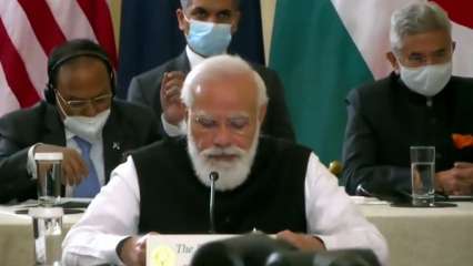 PM Modi addresses Quad summit, says this can work as force for world staunch
