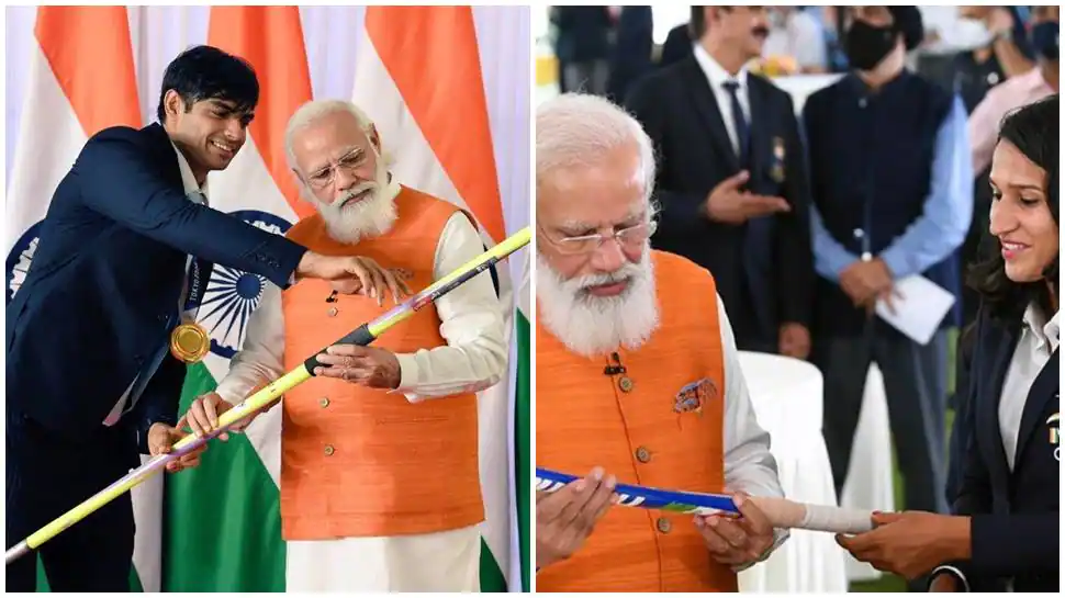 From Neeraj Chopra’s javelin to Rani Rampal’s hockey stick, items to PM Narendra Modi by Olympians, Paralympians tag over Rs 10 crore