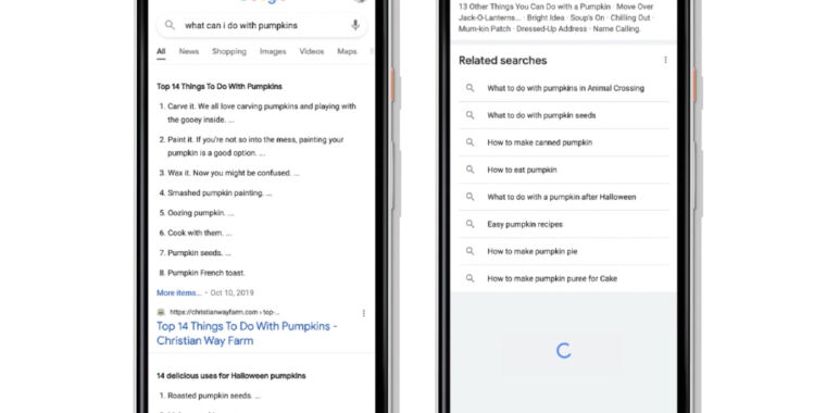 Continuous scrolling comes to mobile Google Search