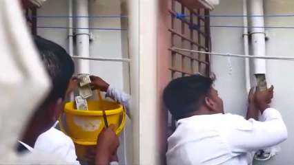 Video: Bundles of notes drift out of PVC pipe all over ACB raid at PWD engineer’s home