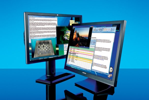 Guidelines on how to role up two monitors for double the display conceal conceal valid property