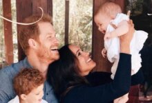Prince Harry And Meghan Part Christmas Card Featuring First Snarl Of Daughter Lilibet