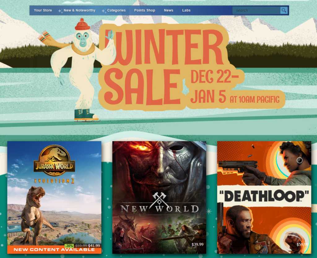 Put together your wallet: The Steam Winter Sale has begun