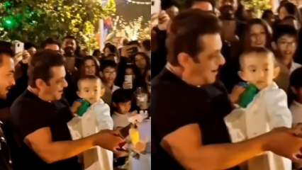Inner Salman Khan’s birthday bash: Actor cuts cake with niece Ayat, video goes viral