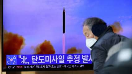 North Korea fires suspected missile as South Korea breaks ground for ‘peace’ railway