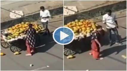 Lady throws fruits on road after provider’s cart hits her automobile