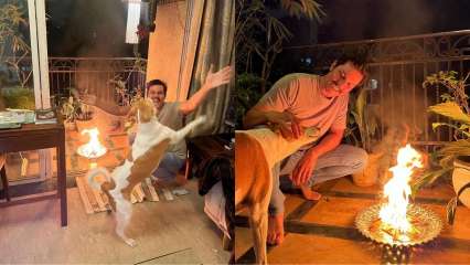 Randeep Hooda celebrates Lohri 2022 along with his ‘Sanskari dog’