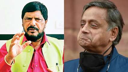 ‘Jinki English maine dekhi Twitter par, unka naam hai Shashi’: Ramdas Athawale takes a jibe at Shashi Tharoor again