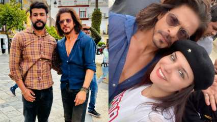 Shah Rukh Khan poses with followers after ending Pathaan shoot in Spain, photos stir viral