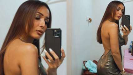 Malaika Arora sizzles in plucky backless dress, shares deem selfie