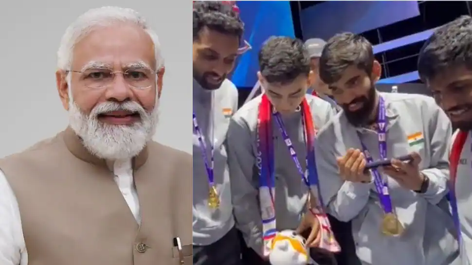 You all savor made it: PM Narendra Modi speaks to India’s Thomas Cup 2022 winners, invites them to space