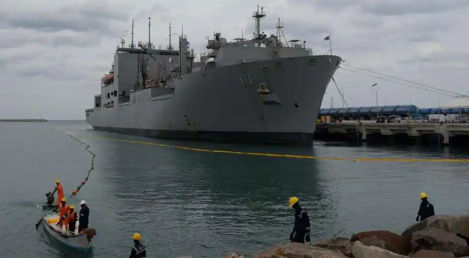 In a first, US navy ship docks in India for repairs