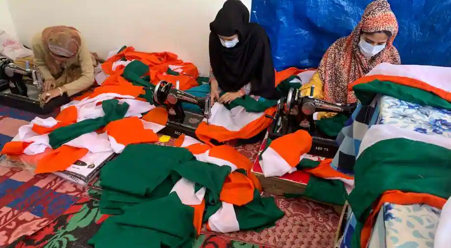 Kashmir: Females in Kupwara are making particular nationwide flags for the ‘Har Ghar Tiranga’ advertising and marketing campaign