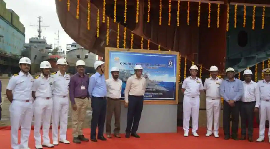 Construction of 1st anti-submarine war craft begins at India’s Cochin shipyard