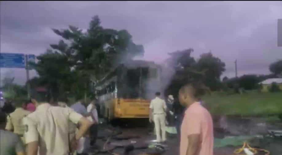 Bus catches fire after ramming truck in Nashik, leaves 11 dreary, 24 injured