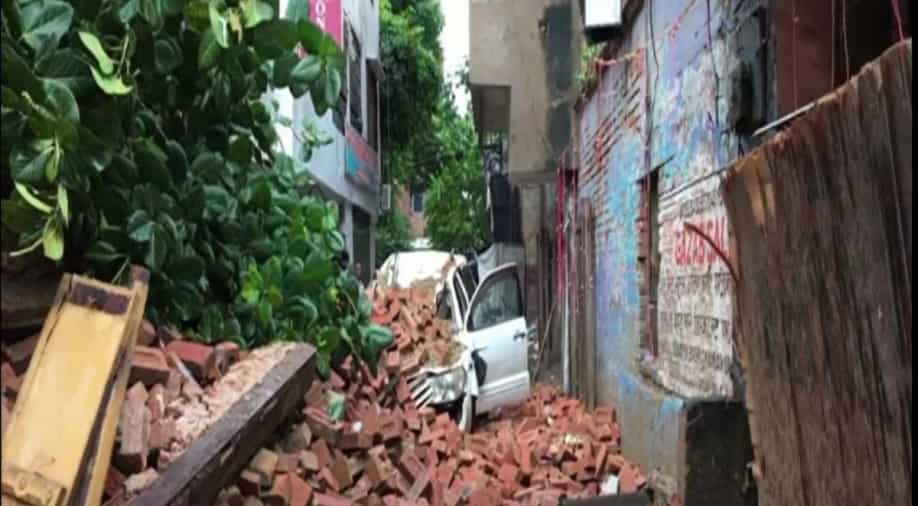 Three-storey constructing collapses in Indian suppose, Uttar Pradesh following heavy rains
