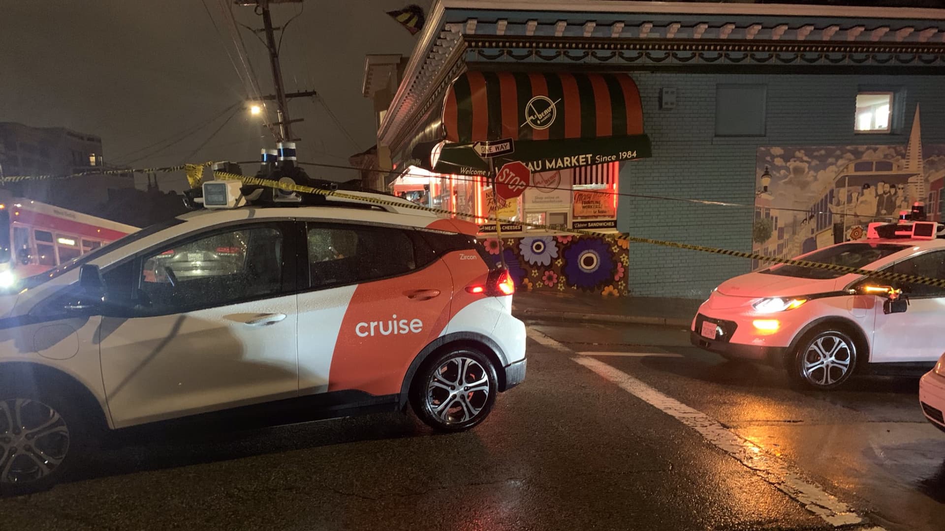 Cruise robotaxis blocked a avenue in San Francisco after a storm downed timber and wires