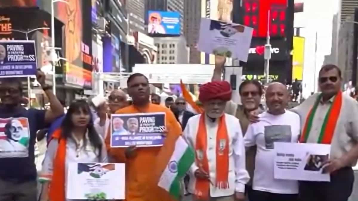 WATCH | Indian-Americans organise ‘India Solidarity Day’ march precise by technique of US forward of PM Modi’s talk over with