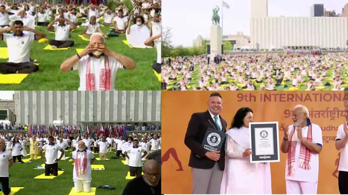 Guinness world document created at PM Modi’s Yoga tournament in US for most nationalities