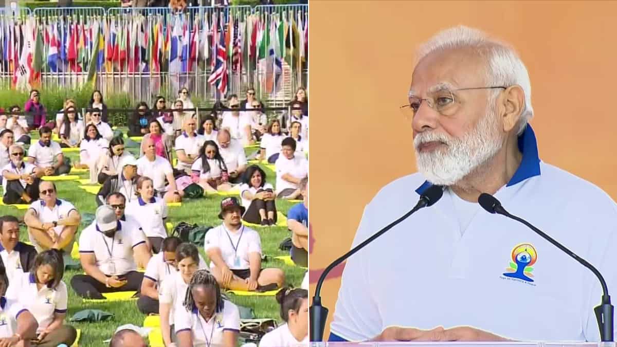 ‘One Earth, One Household, One Future’: PM Modi says at Yoga Day match in US