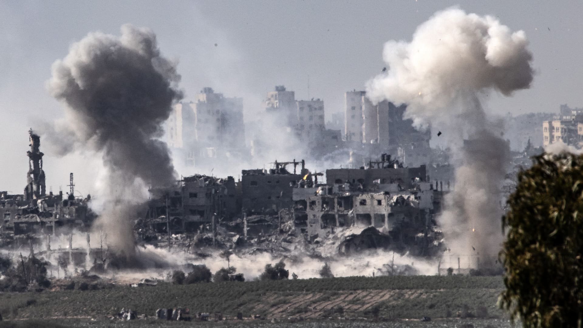 ‘Survival feels unsure’: Palestinians in Gaza represent desperation below Israeli bombardment