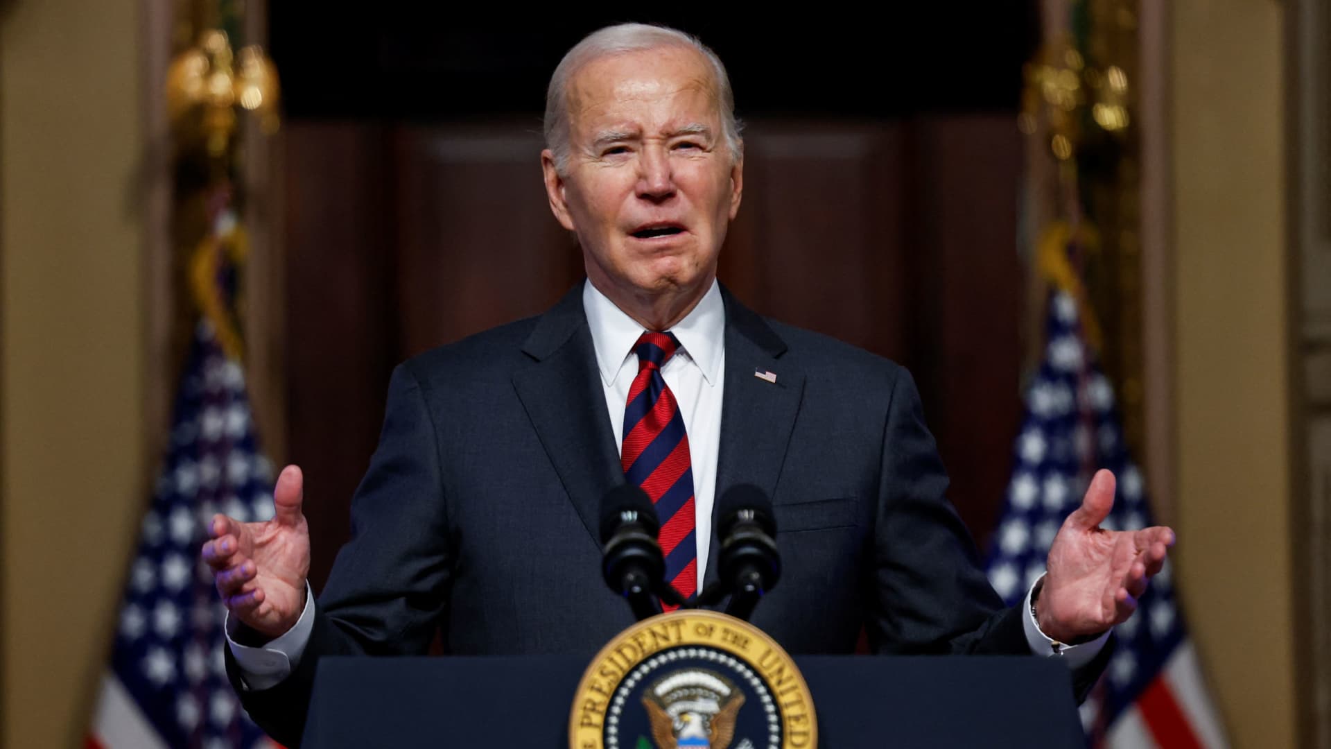 ‘Dwell the value-gouging’: Biden hits companies over excessive user costs