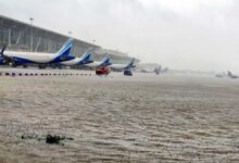 WATCH | Airport runway inundated, crocodile seen on road as Cyclone Michaung causes mayhem in Chennai