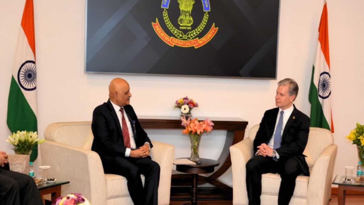 FBI director meets CBI chief amid US allegations against India over alleged Pannun ‘homicide residing’