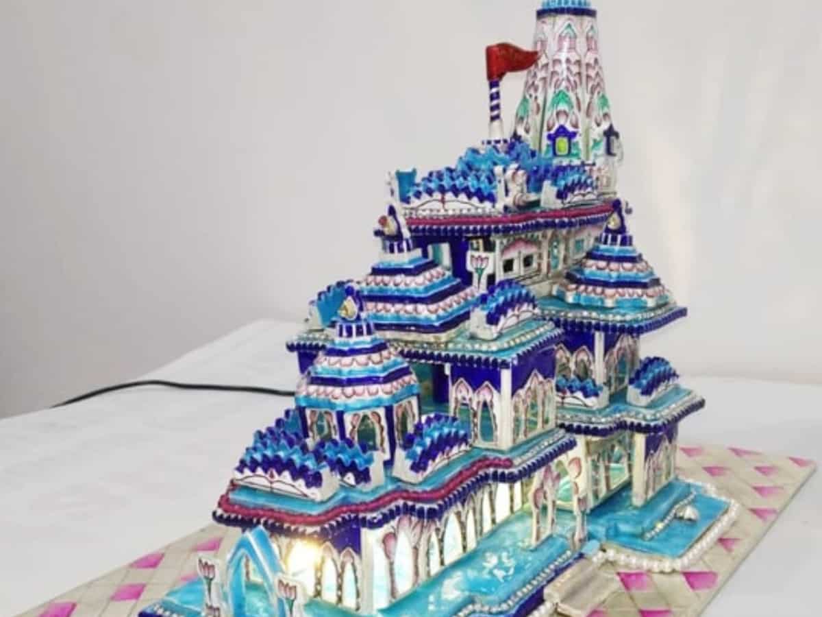 Ram Mandir: Nationwide award-worthwhile artisan crafts diamond-studded replica of temple in ‘108 days’