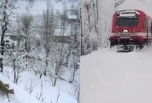 India: Practice travels through Jammu and Kashmir covered in snow; Indian Railways posts charming photos