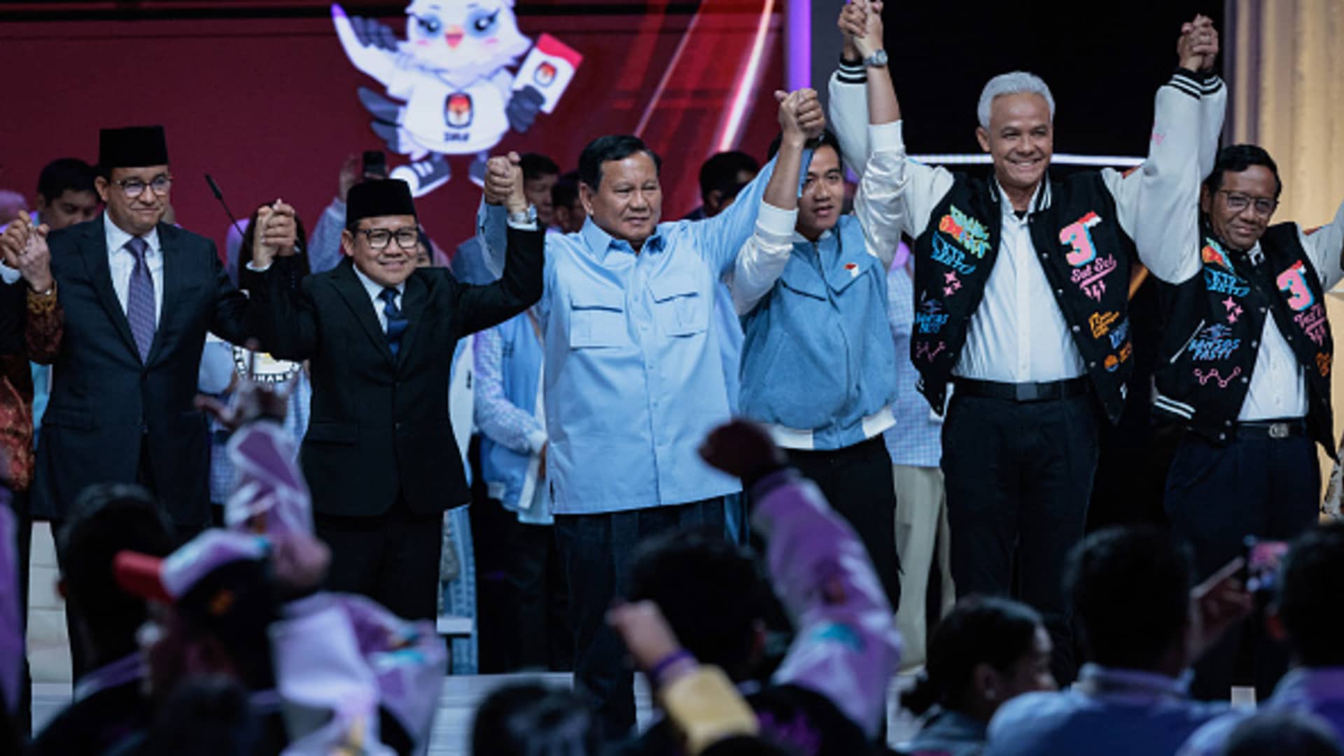 Tens of millions in Indonesia head to the polls to elect Jokowi’s presidential successor