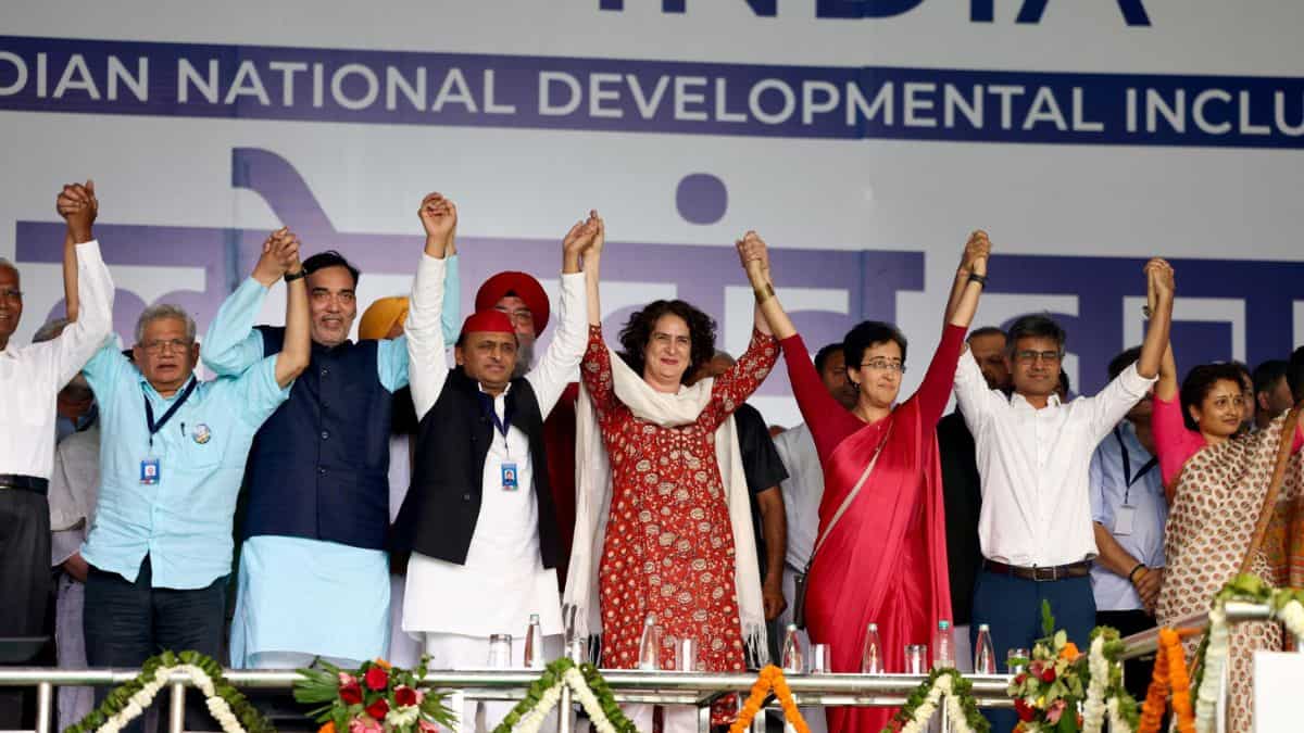 Lok Sabha polls: Priyanka Gandhi reads out INDIA bloc’s five requires to Election Commission at mega rally