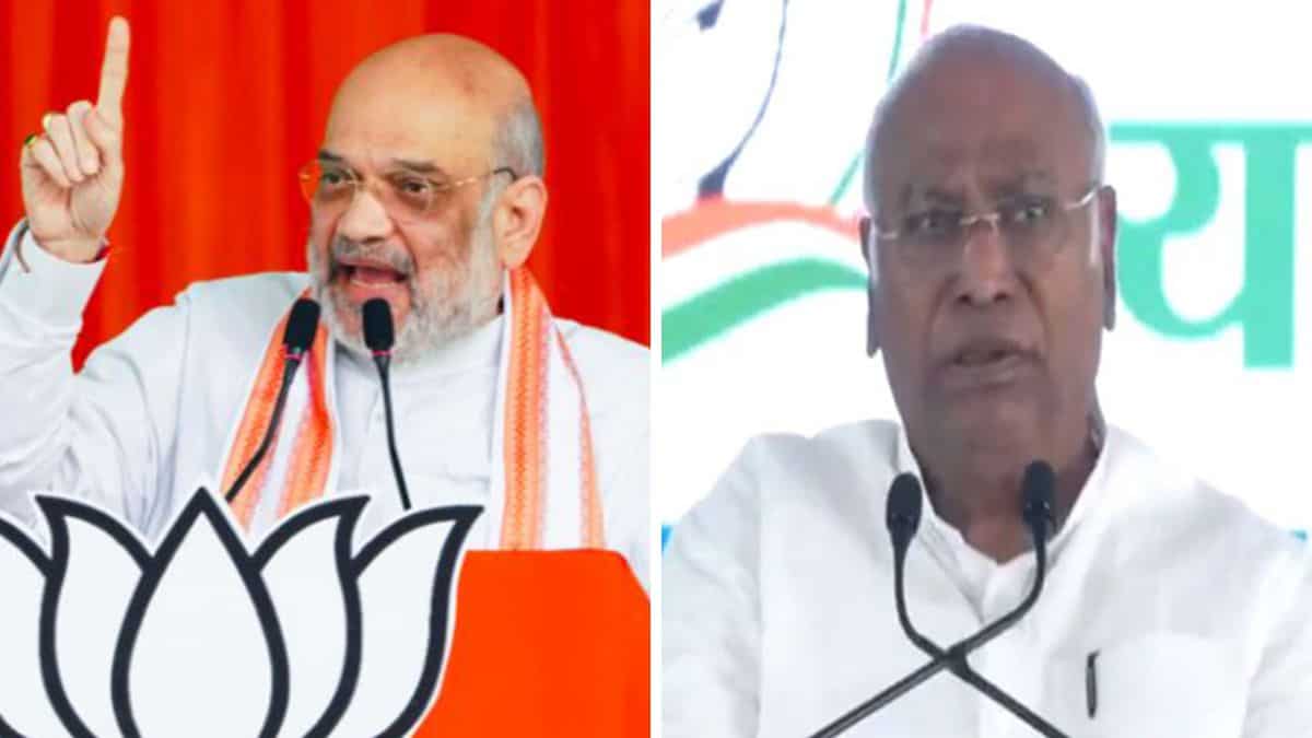 Lok Sabha Election: Home Minister Amit Shah slams Congress chief Kharge for his remarks on Kashmir