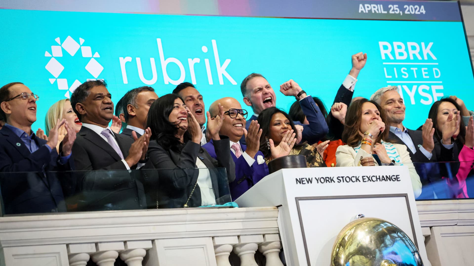 Rubrik stock pops 20% in NYSE debut after firm costs IPO above range