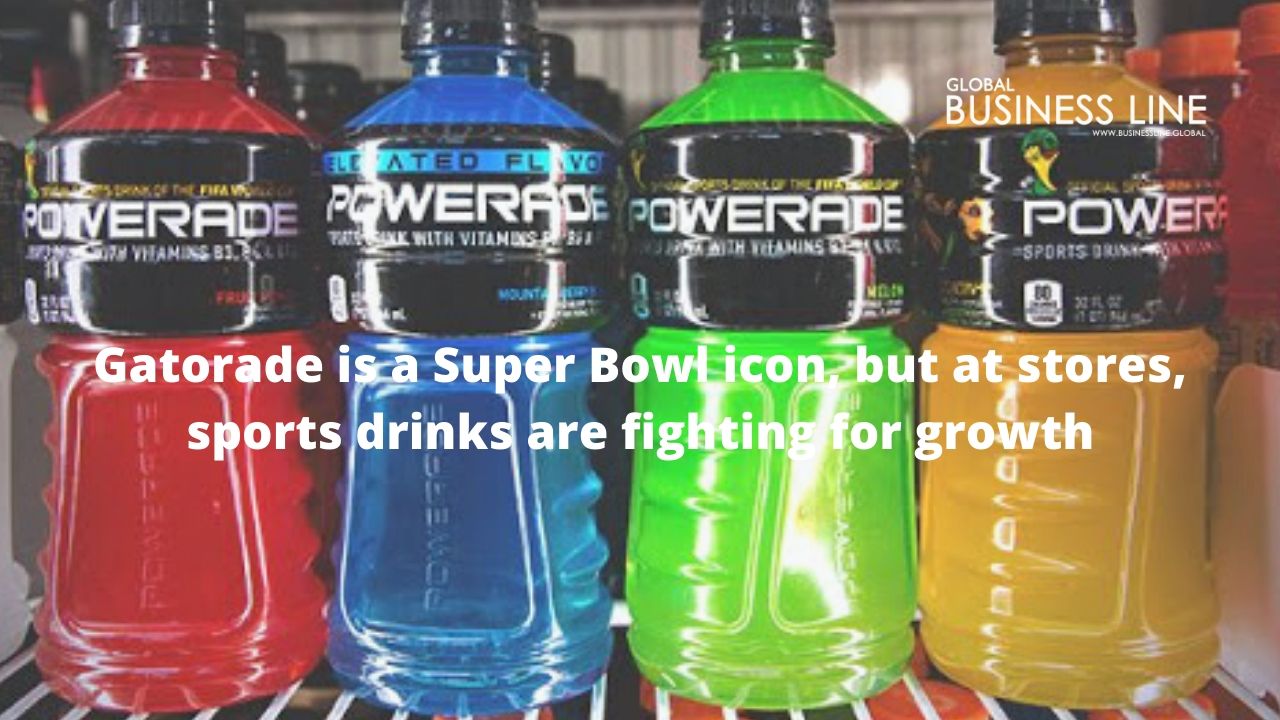 Gatorade is a Super Bowl icon, but at stores, sports drinks are fighting for growth