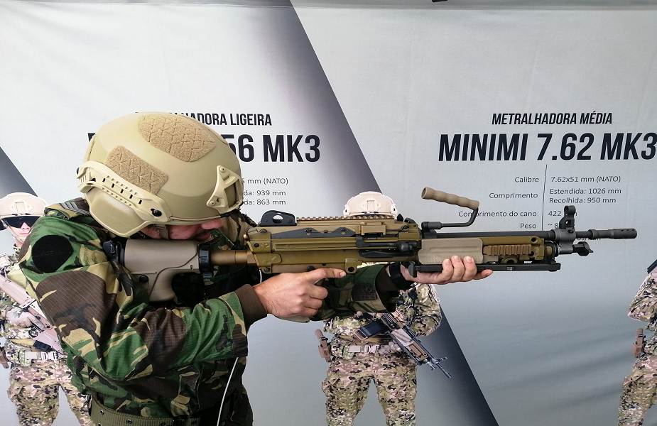 FN Herstal Minimum Mk3 5.56mm light machine gun is now in service with Portuguese Army