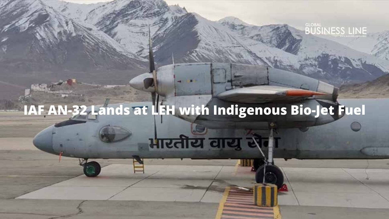 IAF AN-32 Lands at LEH with Indigenous Bio-Jet Fuel