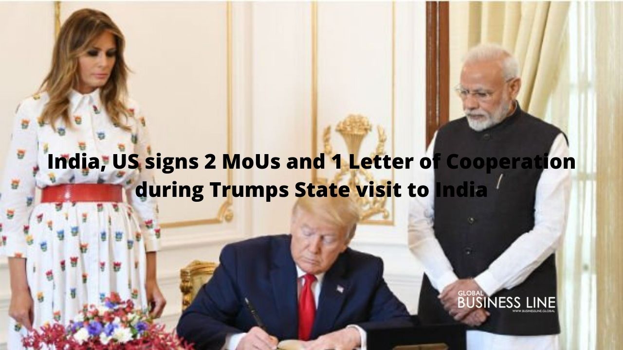 India, US signs 2 MoUs and 1 Letter of Cooperation during Trumps State visit to India