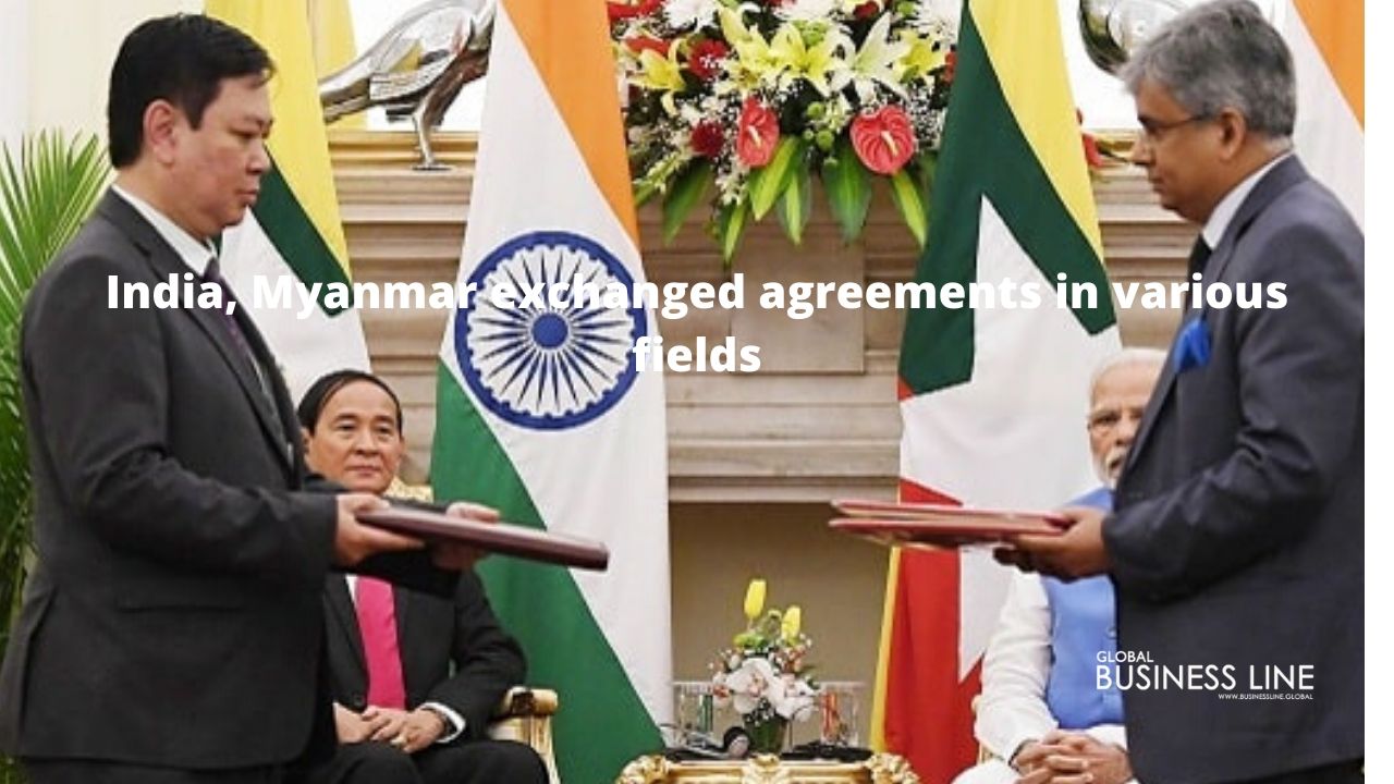 India, Myanmar exchanged agreements in various fields