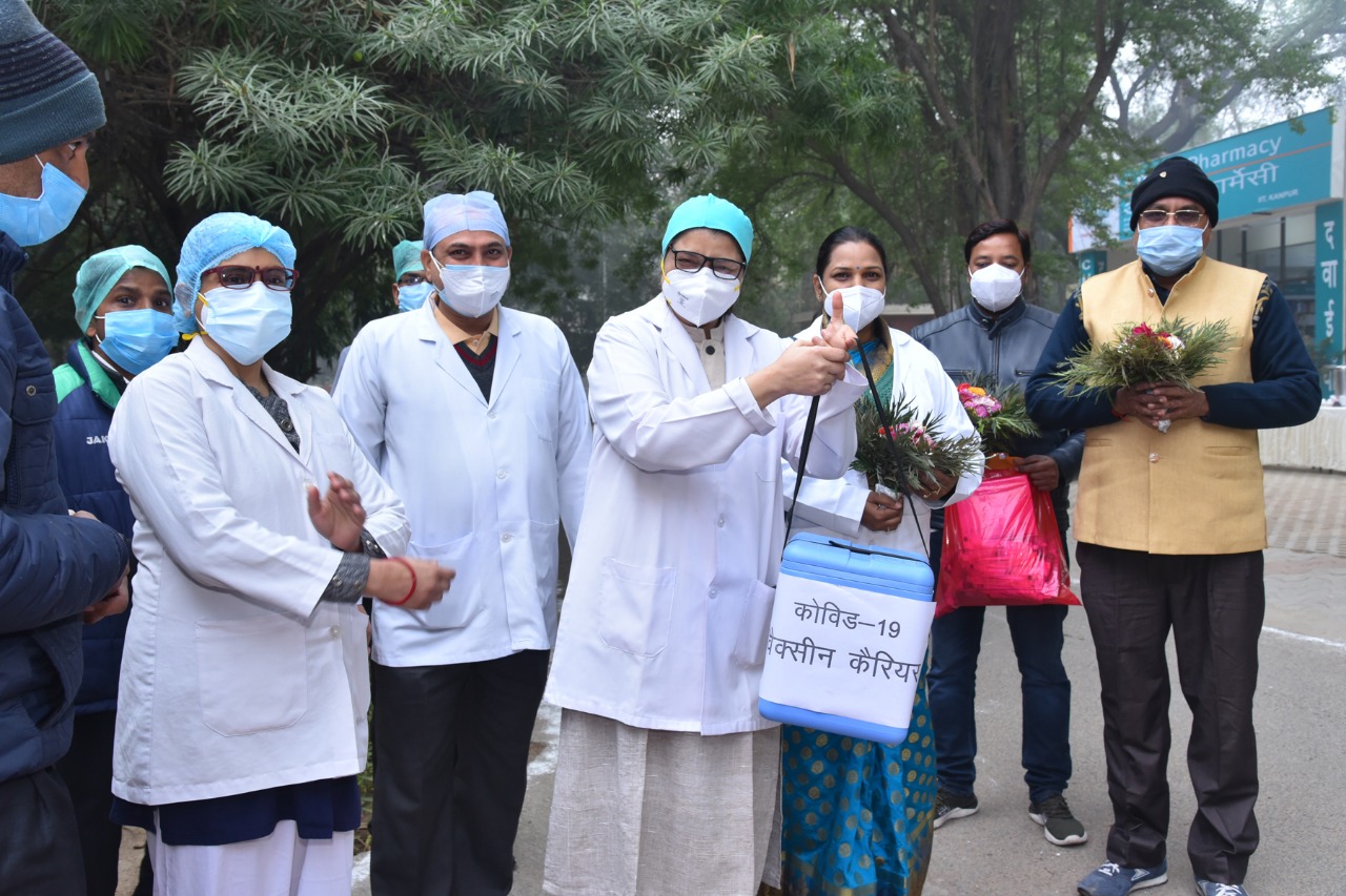 COVID-19 vaccination drive at Health Centre IIT Kanpur