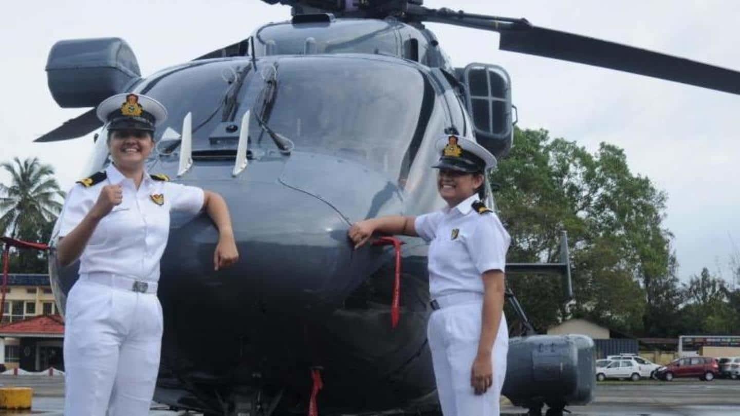 Two women officers to operate helicopters from Indian Navy warships - First time in Indian History