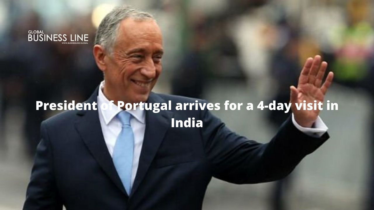 President of Portugal arrives for a 4-day visit in India