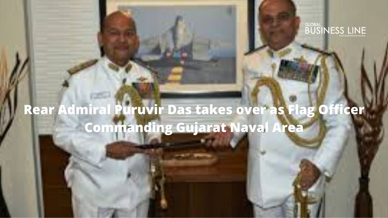 Rear Admiral Puruvir Das takes over as Flag Officer Commanding Gujarat Naval Area