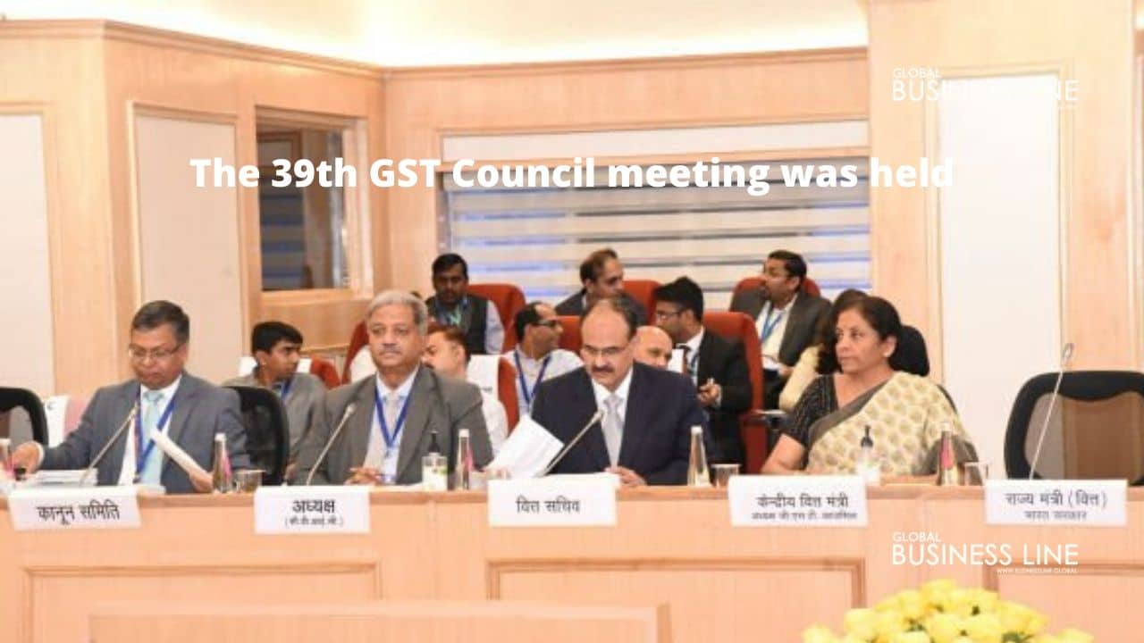 The 39th GST Council meeting was held