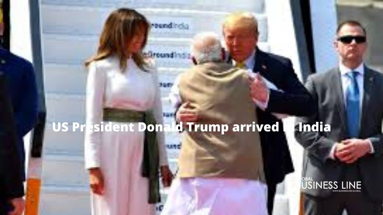 US President Donald Trump arrived in India